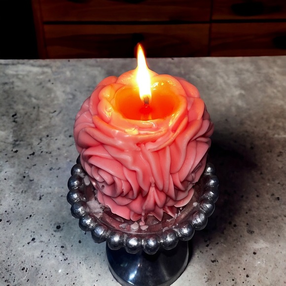 Roses Candle Pilar Roses that last Scented or Unscented - Picture 6 of 8